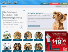 Tablet Screenshot of animales10.com